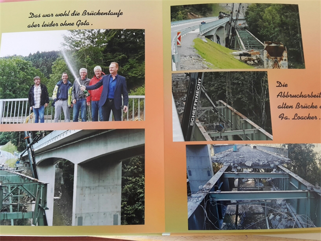 Neue Brunsttobelbrücke und ihre Geschichte in Wort und Bild