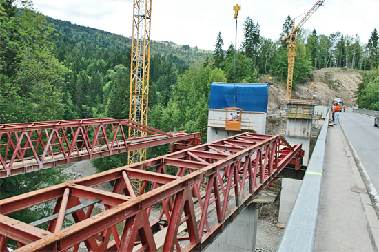 Bauarbeiten - Brunsttobelbrücke